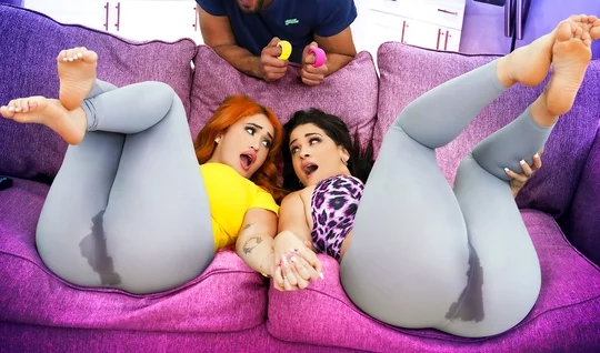 В групповушке толстушки получают удовольствие с негром